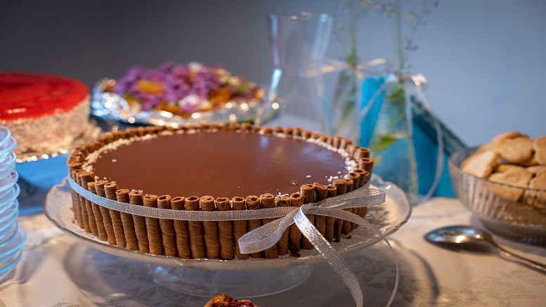 chocolate torte with salted caramel